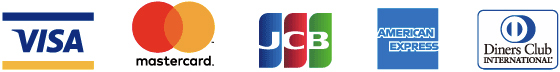使用可能なクレジットカード Visa MasterCard JCB American Express Diners