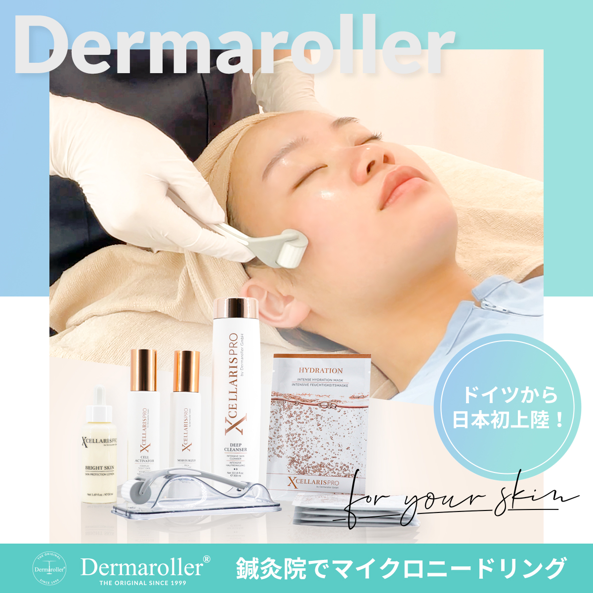 ダーマローラー Dermaroller マイクロニードリング 美容 育毛 鍼
