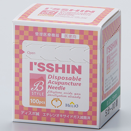 ディスポ鍼 I'SSHIN（いっしん） Bstyle 1P 鍼管入り 100本入