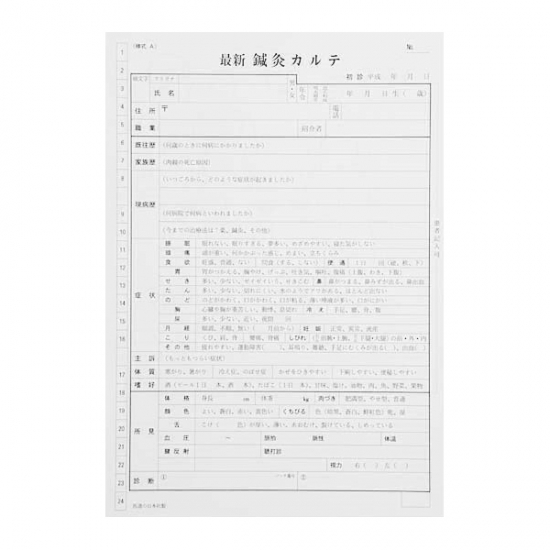 最新鍼灸カルテ