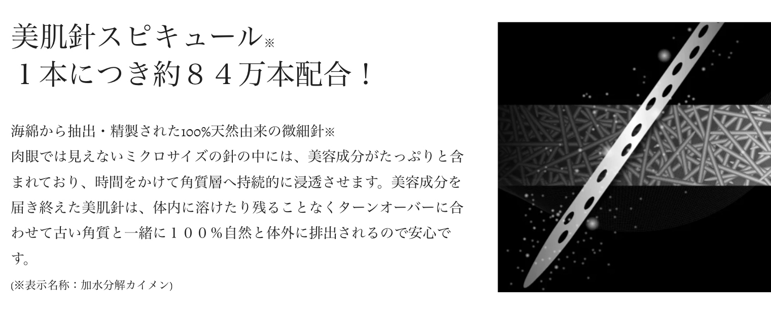 美肌針 スピキュール 約84万本配合